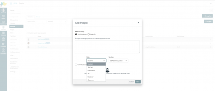 add people in canvas