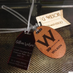 laser cut luggage tags